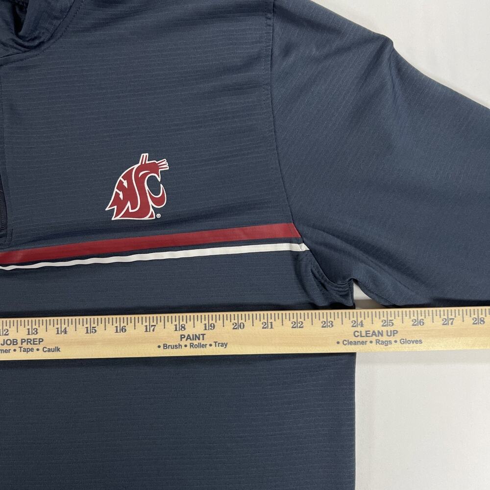 Champion Washington State Cougars WSU 1/4 Zip Pullover Gray Mens XL Jacket NCAA - Picture 6 of 9